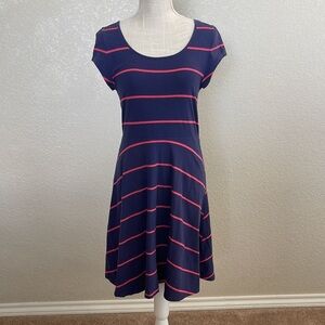 Short Sleeve Striped Dress by So. Size Large